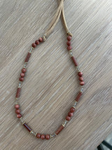 Hatband with goldstone and crystal beads