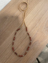 Hatband with goldstone and crystal beads