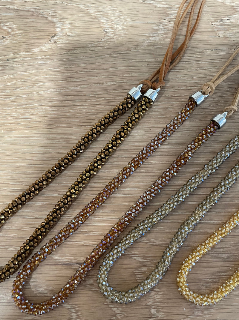 Hatband crochet crystals