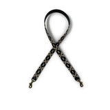 Polo strap embossed black & white