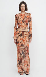 Averil Gathered Maxi Skirt