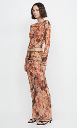 Averil Gathered Long Sleeve Top