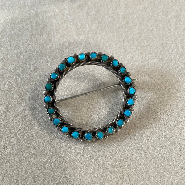 Vintage Zuni Circle Hat Pin