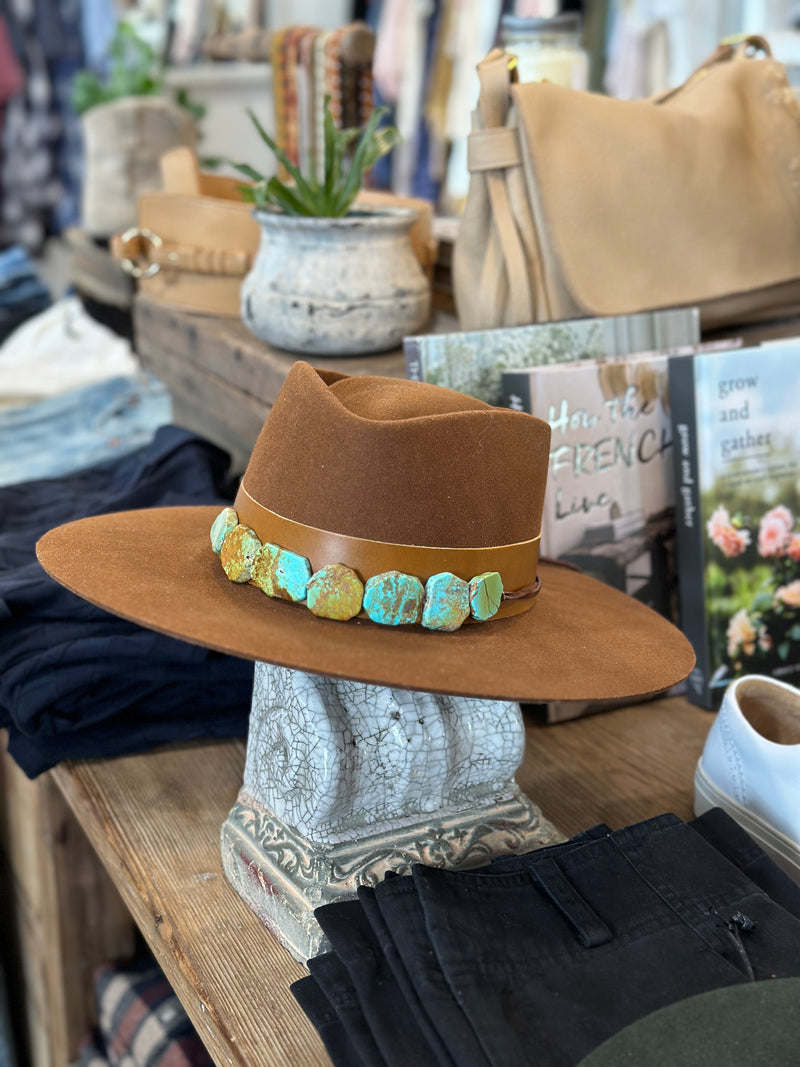 Hatband Kingman Turquoise Slabs