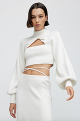 Lia Crop Knit Sweater