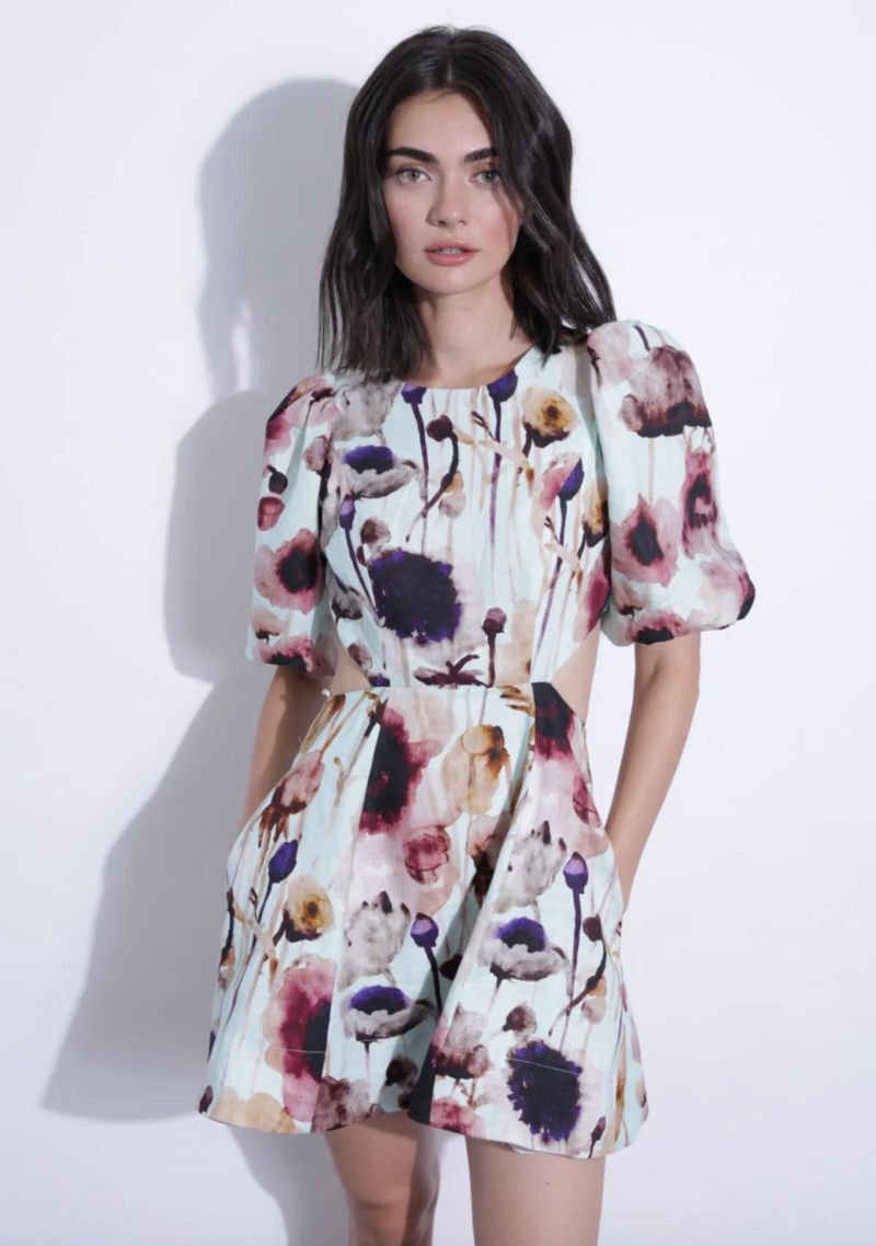 Fleur Print Mini Dress