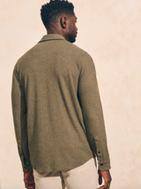 Legend Sweater Shirt- Olive Melange Twill