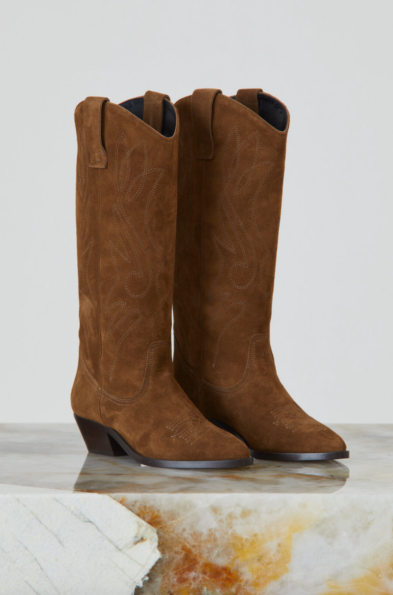 Suede Cowgirl Boots