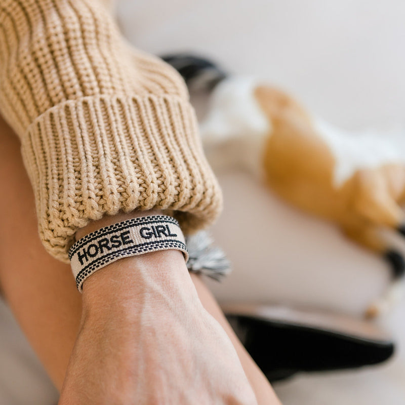 "Horse Girl" Woven Bracelet