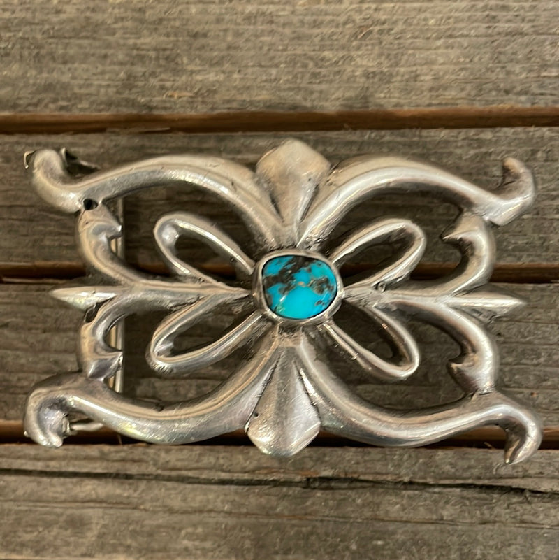 Sandcast with Turquoise Belt Buckle