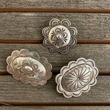 Sterling Silver Mini Concho Pin