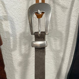 Taupe Leather Belt