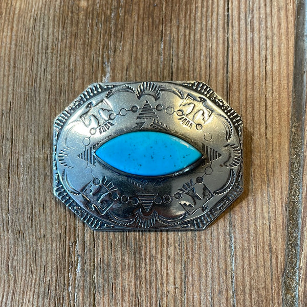 Square Shaped Concho Pin