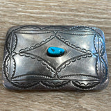 Vintage Turquoise Belt Buckle