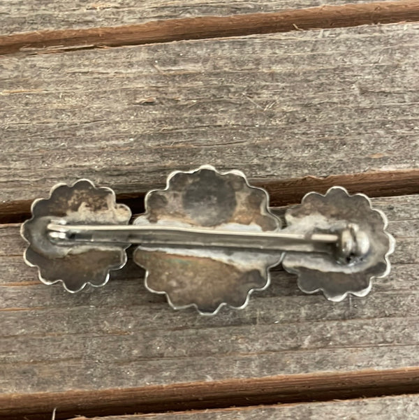 Three Turquoise Stone Hat Pin