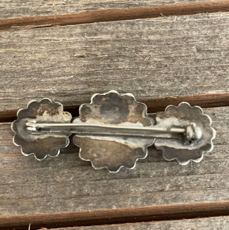 Three Turquoise Stone Hat Pin